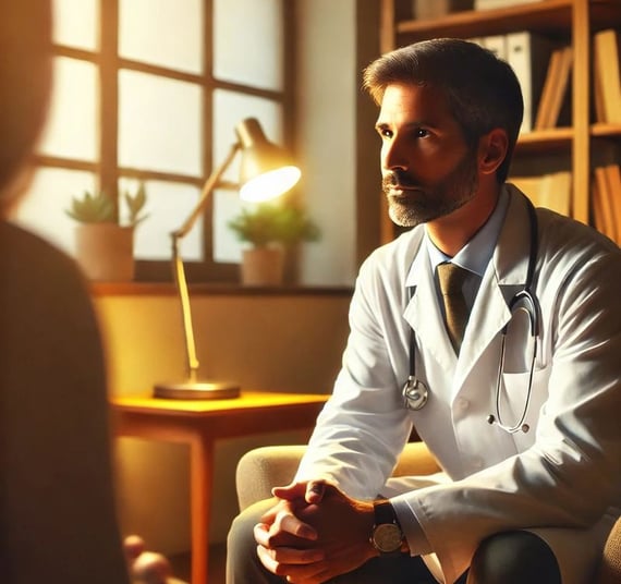 a man in a lab coat and a doctor's coat