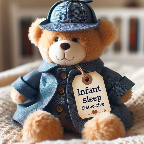 Teddy bear dressed as sherlock holmes