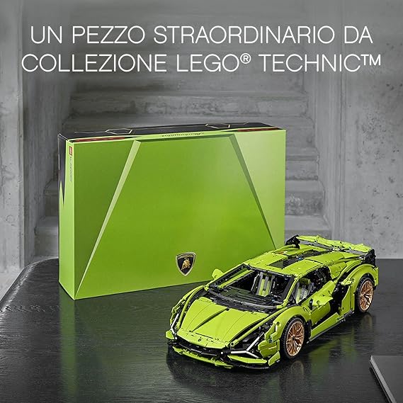 Modello LEGO Lamborghini Sián con dettagli precisi