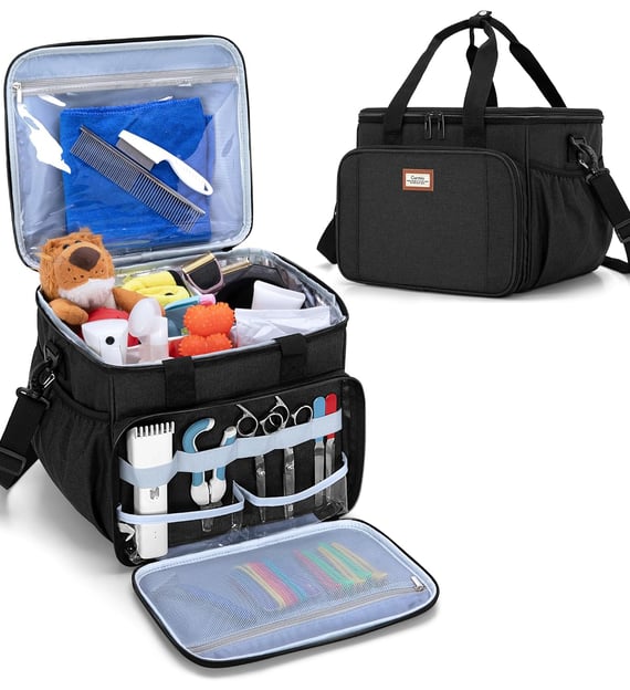 URMIO Pet Grooming Tote Bag – Perfect Organizer for Your Cat and Dog Grooming Supplies.