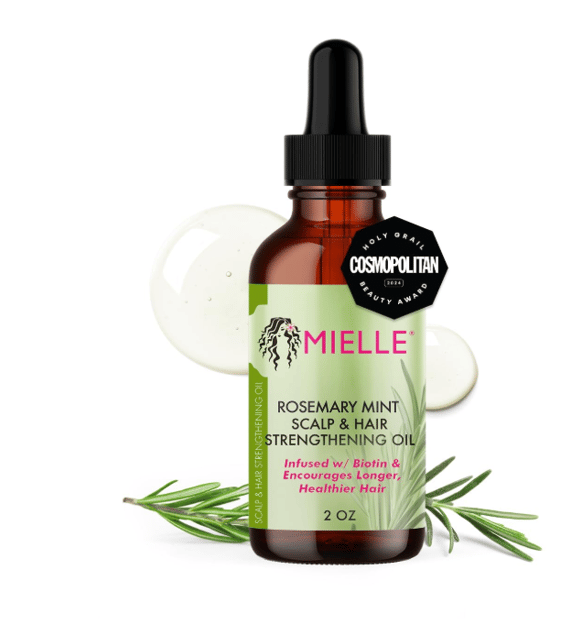Mielle Rosemary Mint Hair Oil bottle for hair growth and scalp care