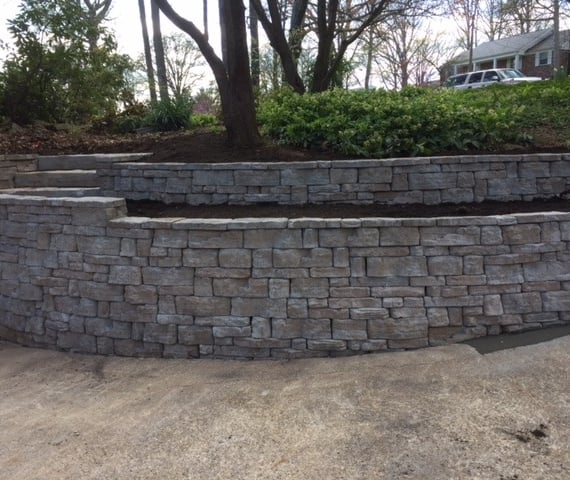 designed stamped concrete retaining wall concrete contractors huntsville al