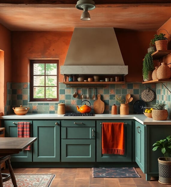 a bohemian kitchen