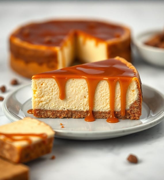 salted caramel cheesecake
