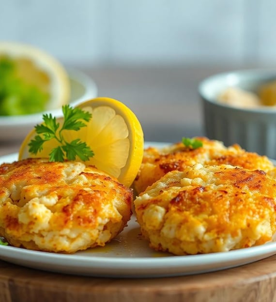 crispy lemon shrimp cakes