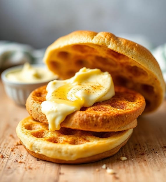 butter on waffles