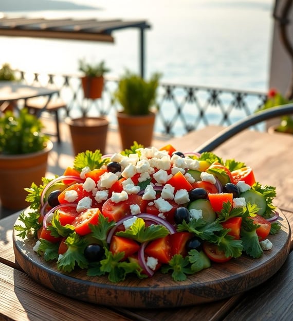 Horiatiki (Authentic Greek Salad)