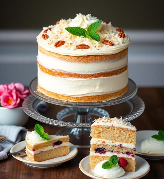 Italian cream cake