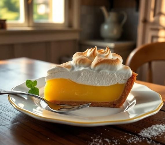 slice of Lemon Meringue Pie