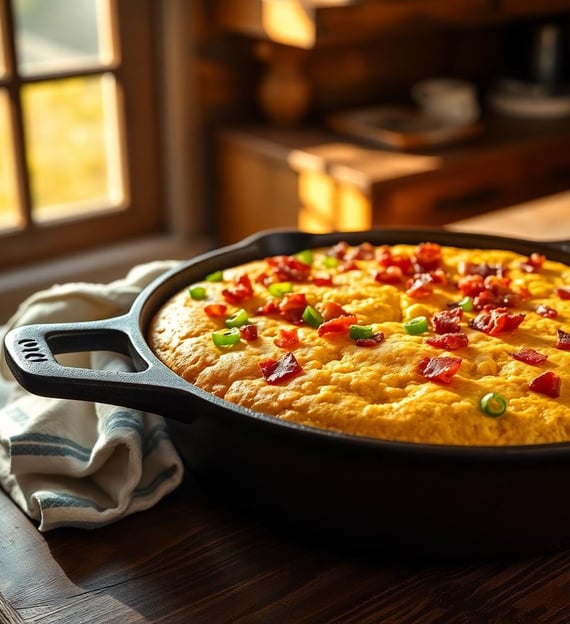 Bacon and Green Onion Cornbread
