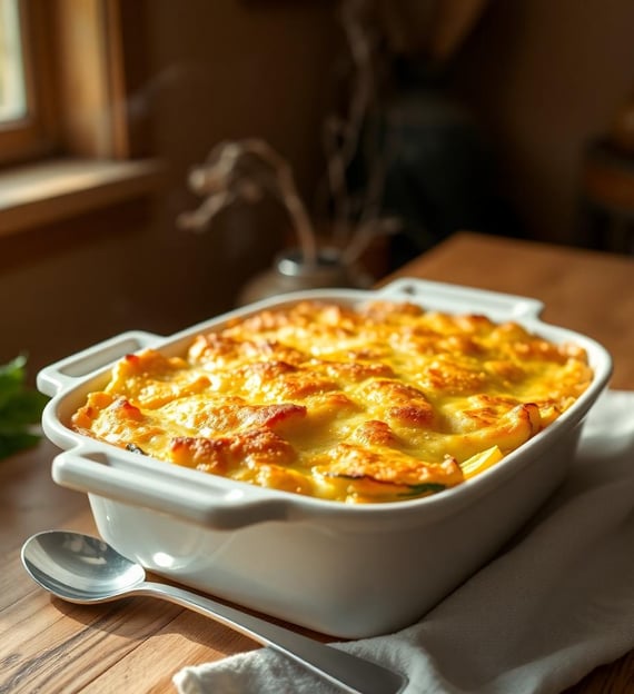 Zucchini and Yellow Squash Au Gratin