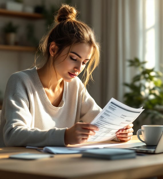 a woman Assessing her Financial Situation