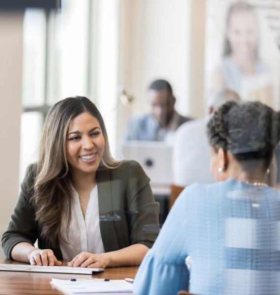 woman opening a savings account