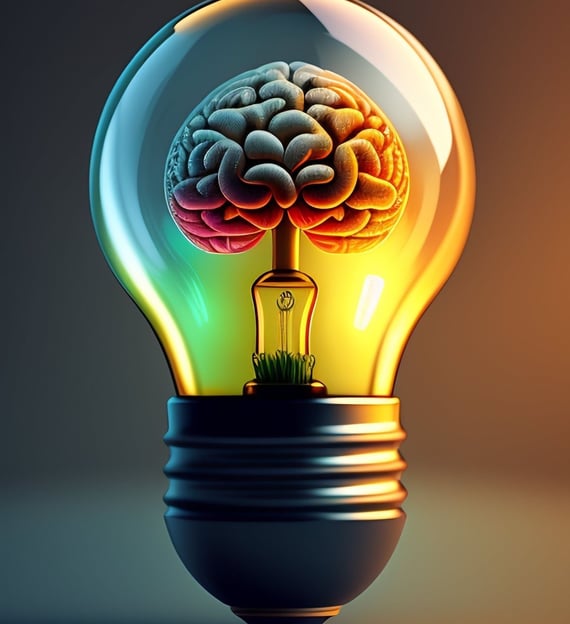 brain in a light bulb symbolising cutting-edge urologist-led penis enlargement in Sydney, Australia