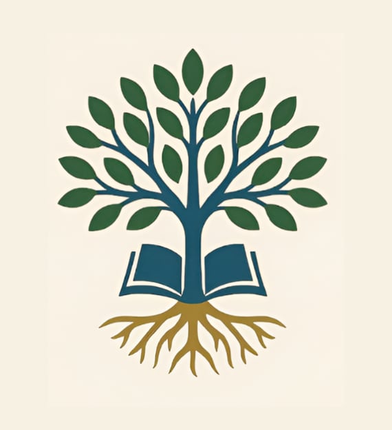 a book with a tree growing out of it