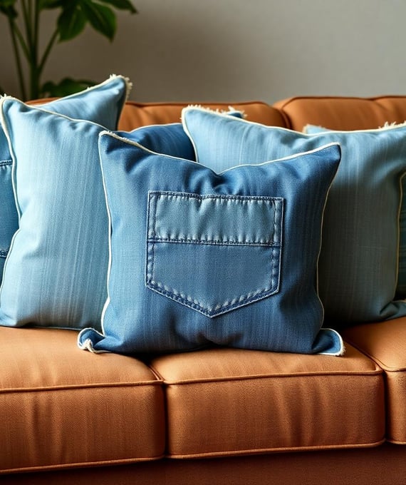Denim Throw Pillows