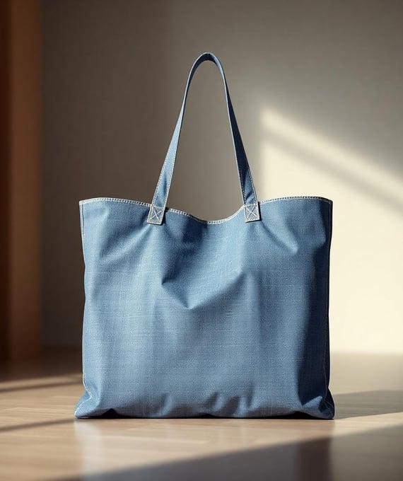 Reusable Denim Shopping Bag
