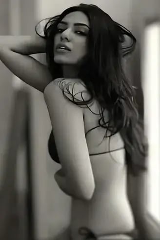 Sobhita in a bikini top and panties