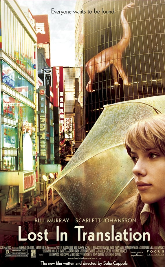 Poster for Lost in Translation screening hosted by Auckland International Film Club