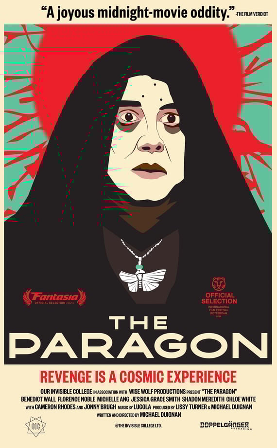 Poster for 'the Paragon' screening hosted by Auckland International Film Club.