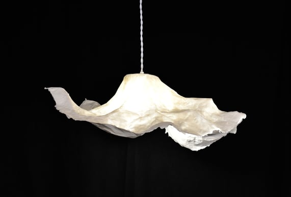 fleur suspension papier luminaire sète