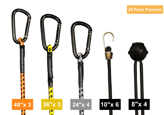 rubber tie-down straps