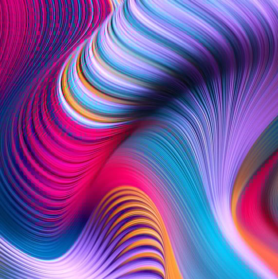 a colorful abstract painting of a colorful swirly pattern - collective zerah solutions