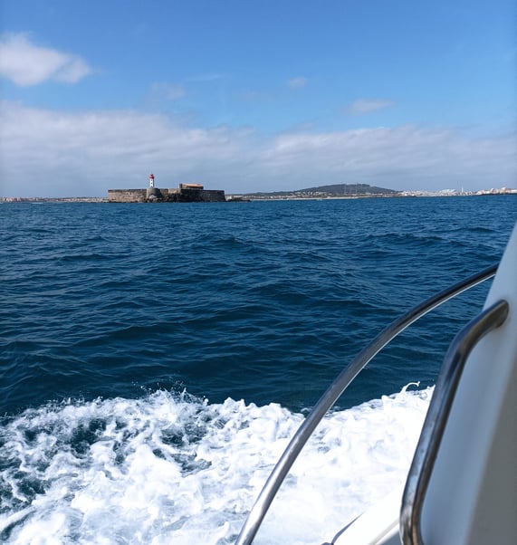 Boating off the port of Cap d'Agde