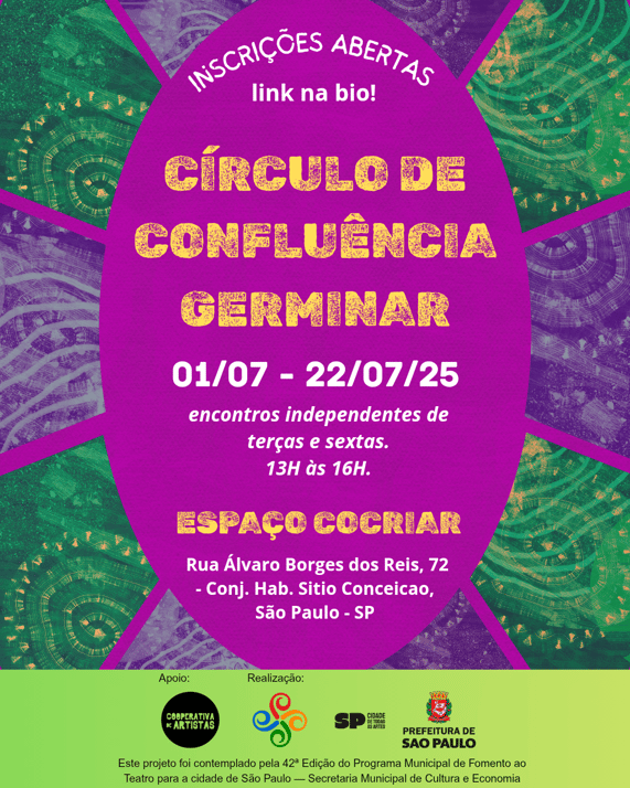 a poster for a concert in a circle