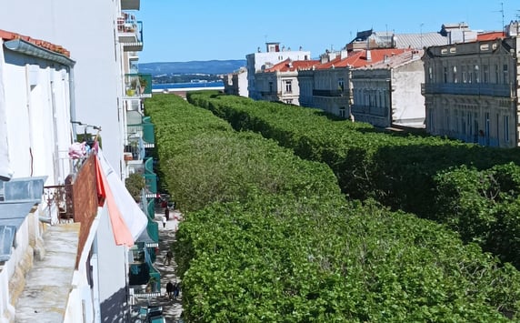 The view to the North, from our tiny balcony