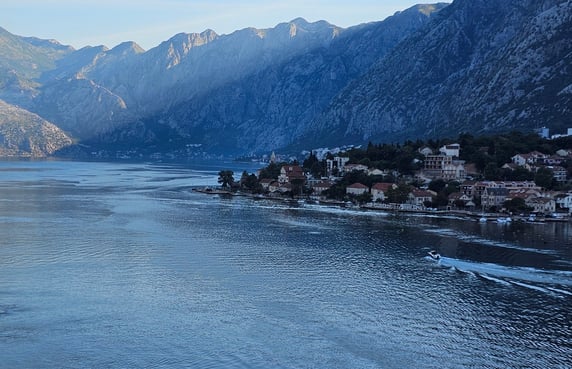Kotor Bay in Montenegro early in the morning