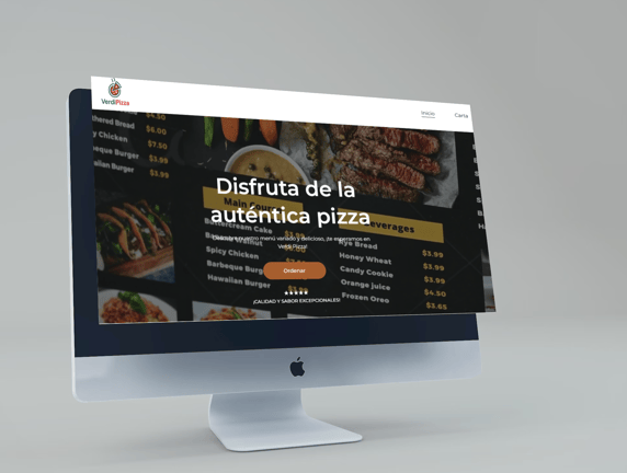 Diseño de web Verdi Pizza