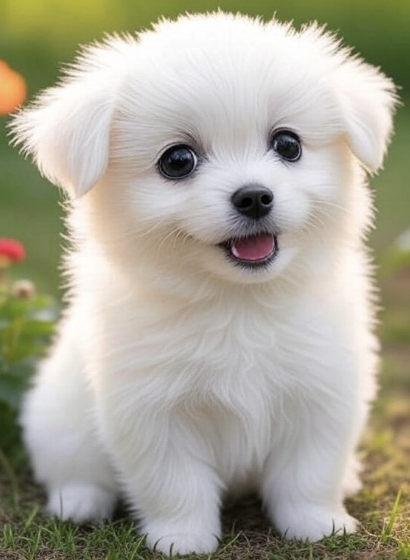 Petit chien trop mignon pour la journée mondiale des animaux