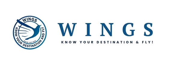Wings Logo with bold name