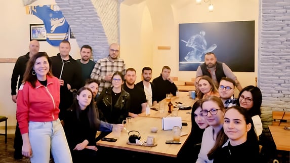 blockchain builders meetup in brasov group photo