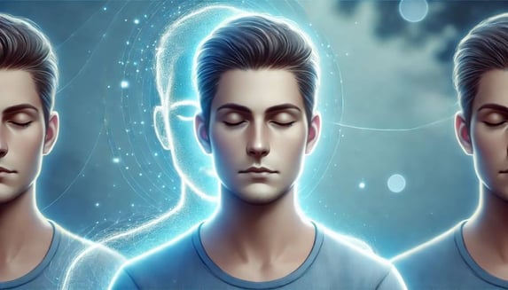 un homme pratique l'autohypnose grâce à la formation "Les bases de l'autohypnose"
