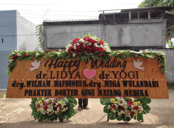 papan bunga rustic mid florist jambi