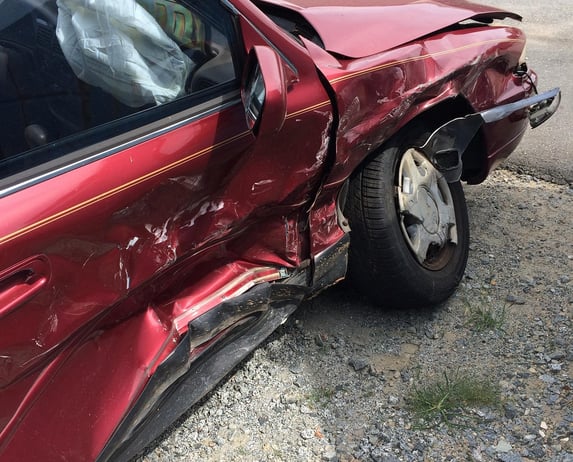 Car damaged in accident (Motor Insurance)