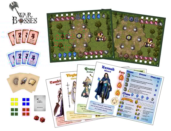 a strategic board game based on Moba video games
