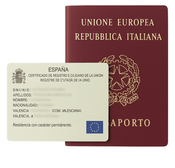 a passport card with a passport and a passport