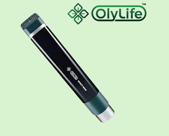 Alat terapi OlyLife Vitality Wand untuk meredakan sakit pinggang, lutut sakit, dan pegal-pegal