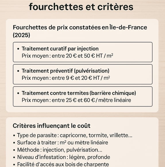 Tarif moyen traitement 