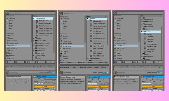 exploring ableton's midi effects