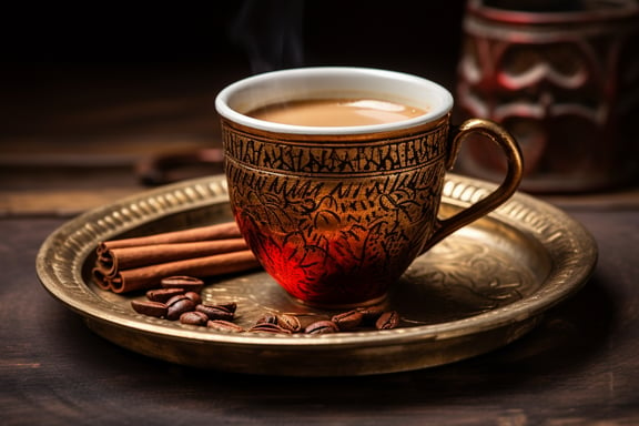 Indian coffee brewed