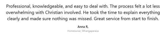 homeowner, shares how Christian made the insurance process easier and stress-free