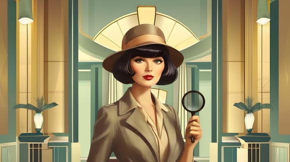 VINTAGE LADY DETECTIVE