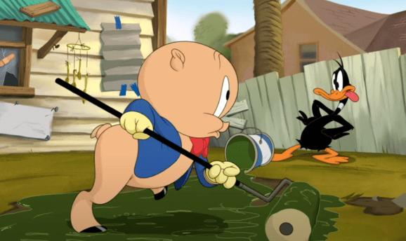 The Day the Earth Blew Up - Porky Painting