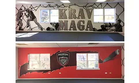 bespoke murals for a martial arts school by marcine in somerset county nj