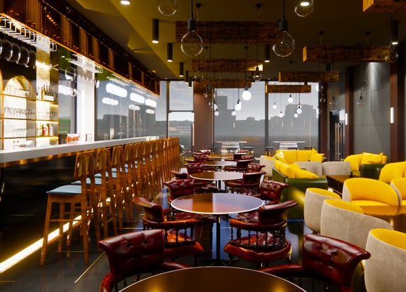 AIRA Interiors-restaurant 3d