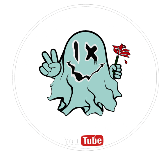 Pablo Cordova Boozy Bros Paranormal Investigators blue ghost named "Spirit" holding a red flower